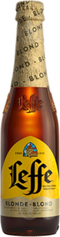 Пиво Leffe Blonde светлое фильтрованное 6,4% 0,33 л - фото 1