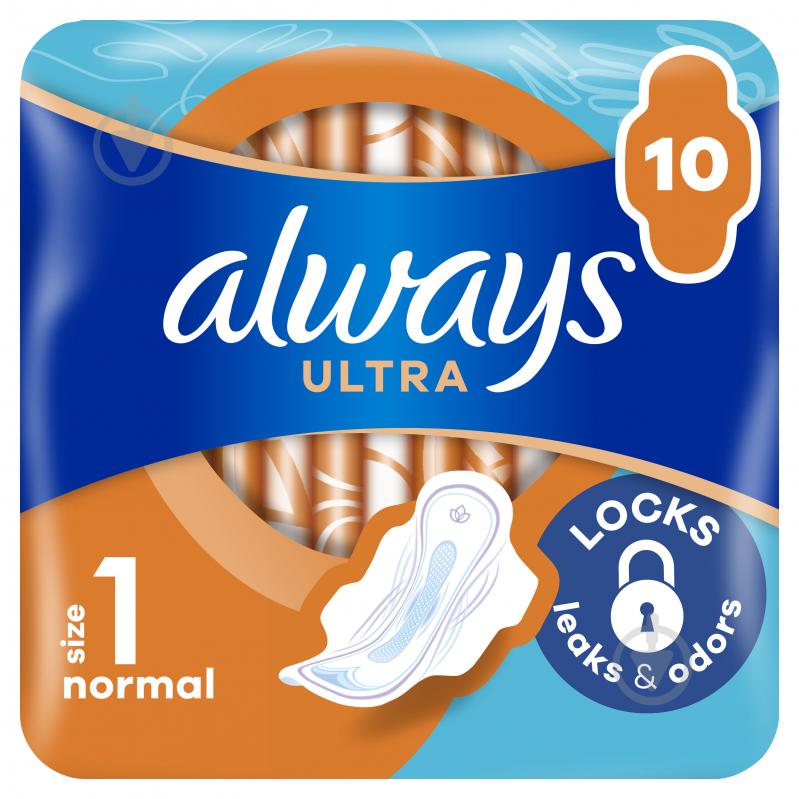 Прокладки гігієнічні Always Ultra Normal (Розмір 1) 10 шт. - фото 1