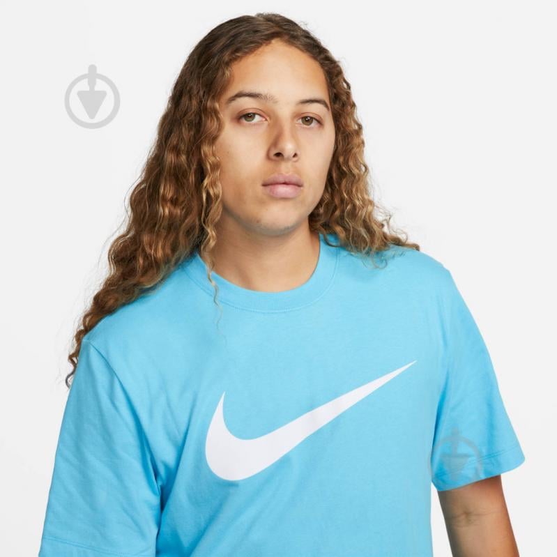 Футболка Nike M NSW TEE ICON SWOOSH DC5094-442 р.2XL голубой - фото 3