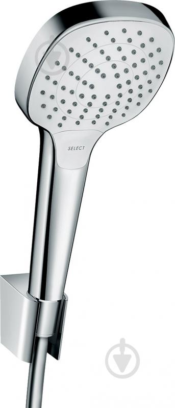 Душевой набор Hansgrohe Croma Select E Vario 26413400 белый/хром - фото 1