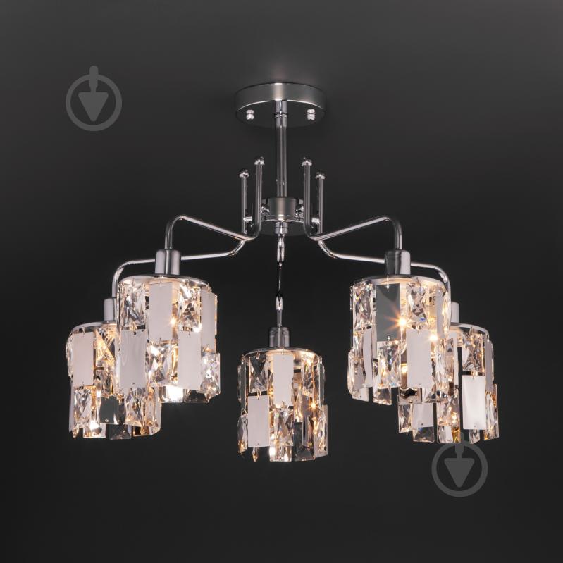 ВІТРИНА! Люстра стельова Strotskis Scoppio 5x60 Вт E14 хром 10101/5 - фото 2