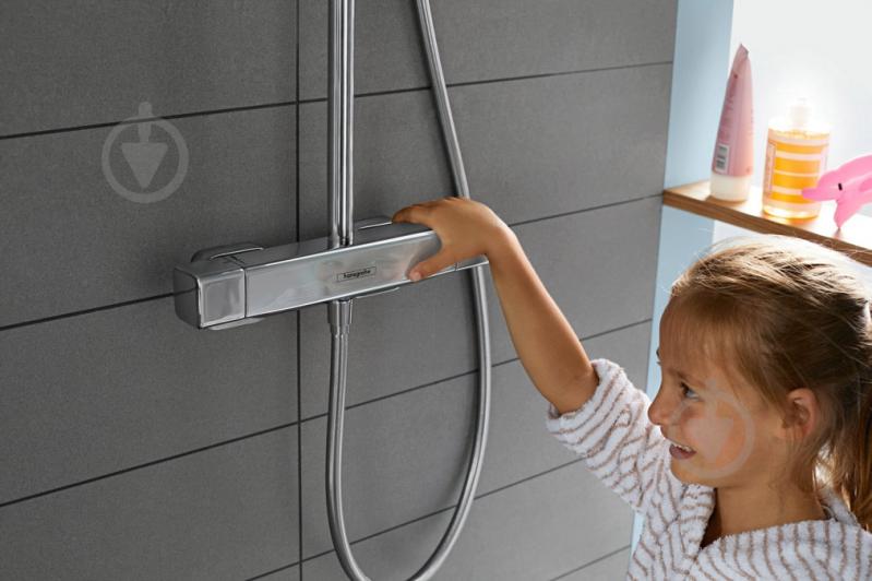 Душова система Hansgrohe Croma E Showerpipe 280 1jet 27630000 хром - фото 5 Душова система Hansgrohe Croma E Showerpipe 280 1jet 27630000 хром - фото 5