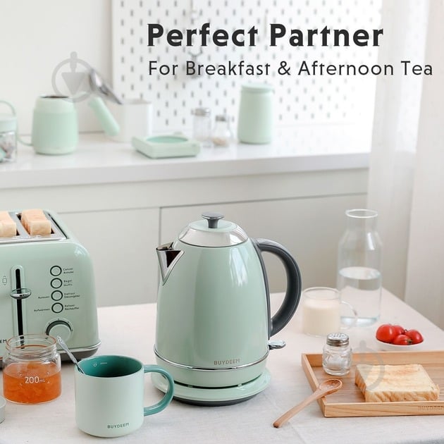 Електрочайник BUYDEEM K640 Cozy Greenish (K640-CG/EU) - фото 7 Електрочайник BUYDEEM K640 Cozy Greenish (K640-CG/EU) - фото 7