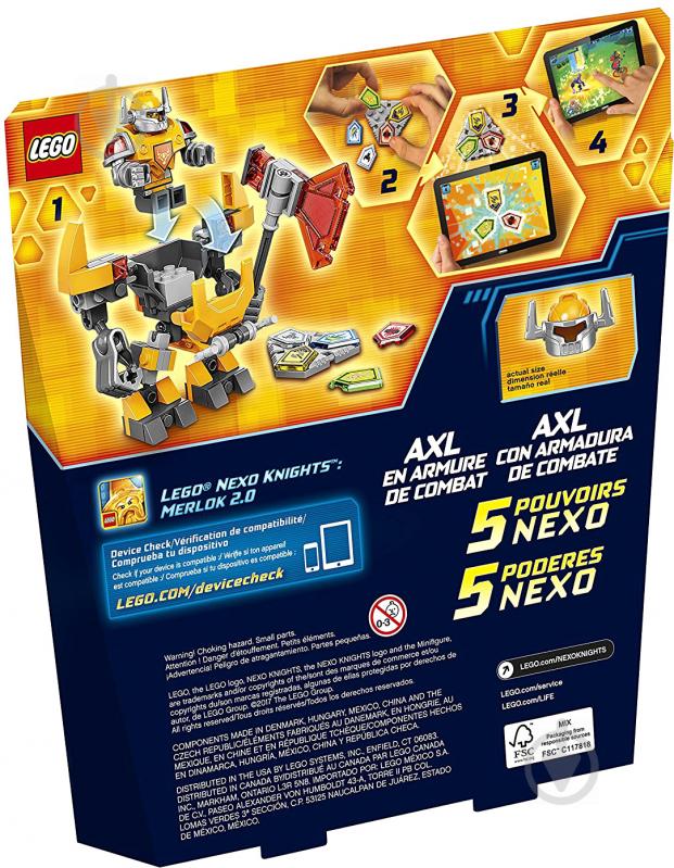 Конструктор LEGO Nexo Knights Боевые доспехи Акселя 70365 - фото 9