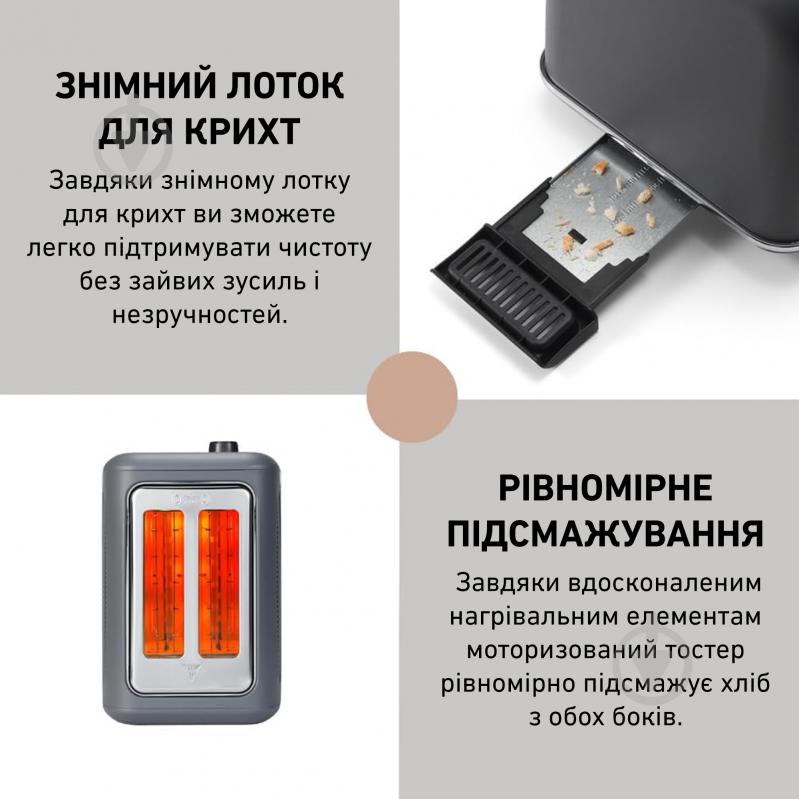 Тостер BUYDEEM DT730E Ink Grey (DT730E-IG/EU) - фото 11