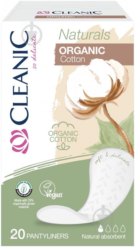 Прокладки щоденні Cleanic Naturals Organic Cotton 20 шт. - фото 1
