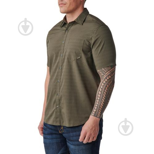 Сорочка 5.11 Tactical ТАКТИЧНА "AERIAL SHORT SLEEVE SHIRT" р.L [055] Khaki - фото 2