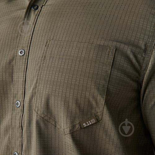 Сорочка 5.11 Tactical ТАКТИЧНА "AERIAL SHORT SLEEVE SHIRT" р.L [055] Khaki - фото 4