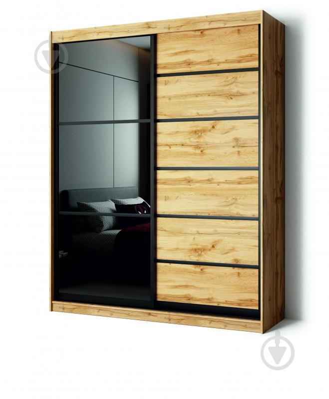 УЦІНКА! Шафа-купе Берегиня ДСП 1900x600x2400 мм дуб тахо двері ДСП скло (УЦ №2847) - фото 1 УЦІНКА! Шафа-купе Берегиня ДСП 1900x600x2400 мм дуб тахо двері ДСП скло (УЦ №2847) - фото 1
