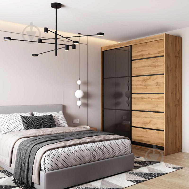 УЦІНКА! Шафа-купе Берегиня ДСП 1900x600x2400 мм дуб тахо двері ДСП скло (УЦ №2847) - фото 4 УЦІНКА! Шафа-купе Берегиня ДСП 1900x600x2400 мм дуб тахо двері ДСП скло (УЦ №2847) - фото 4