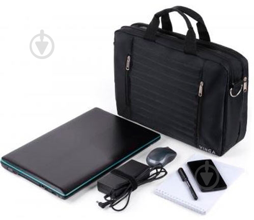 Сумка для ноутбука Vinga 15.6" black (NB195BK) - фото 3 Сумка для ноутбука Vinga 15.6" black (NB195BK) - фото 3