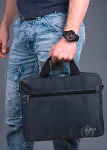 Сумка для ноутбука Vinga 14" grey (NB140GR) - фото 9
