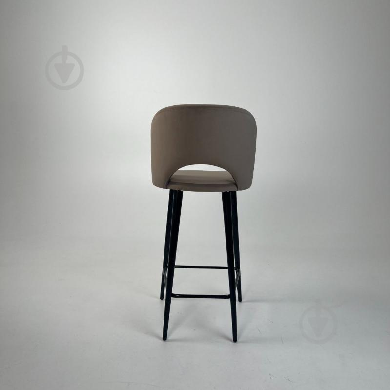 Стул барный TWINSANN Mark 580x500x1100 мм черный / бежевый - фото 4 Стул барный TWINSANN Mark 580x500x1100 мм черный / бежевый - фото 4