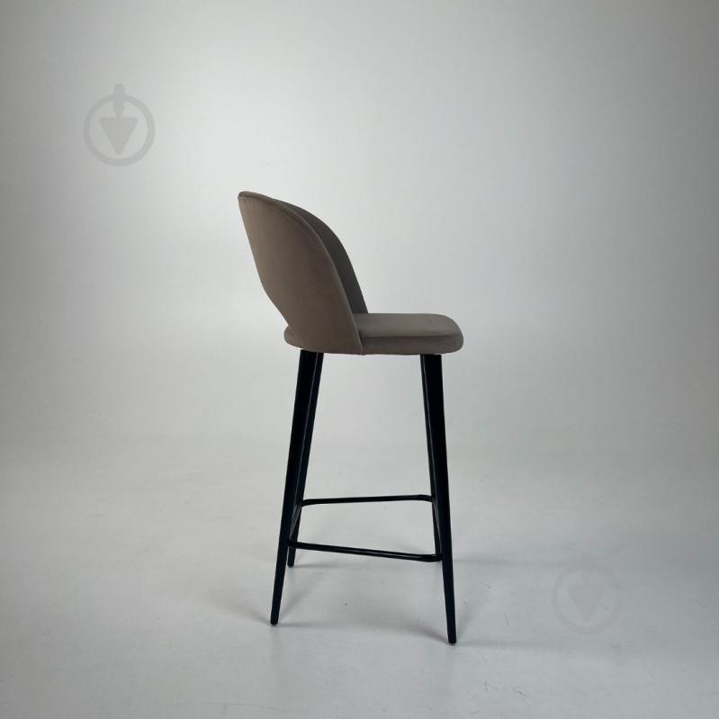 Стул барный TWINSANN Mark 580x500x1100 мм черный / бежевый - фото 3 Стул барный TWINSANN Mark 580x500x1100 мм черный / бежевый - фото 3