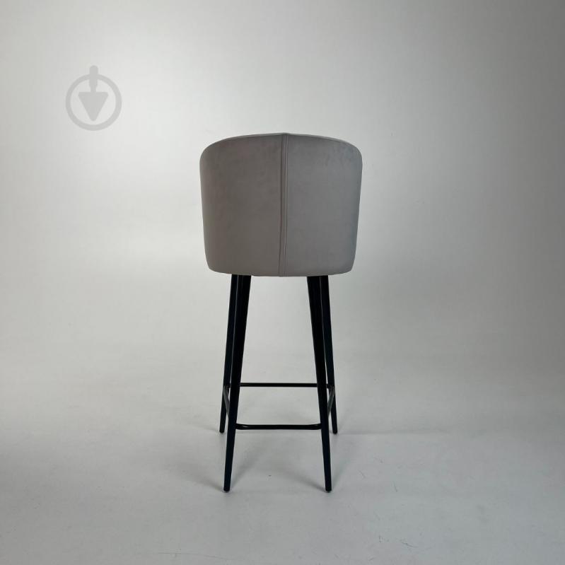 Стілець барний TWINSANN Matis 550x530x1170 мм чорний / світло-сірий - фото 4 Стілець барний TWINSANN Matis 550x530x1170 мм чорний / світло-сірий - фото 4