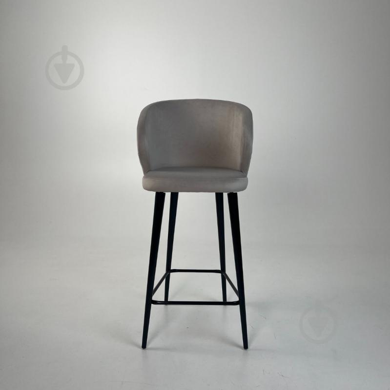 Стілець барний TWINSANN Matis 550x530x1170 мм чорний / світло-сірий - фото 3 Стілець барний TWINSANN Matis 550x530x1170 мм чорний / світло-сірий - фото 3