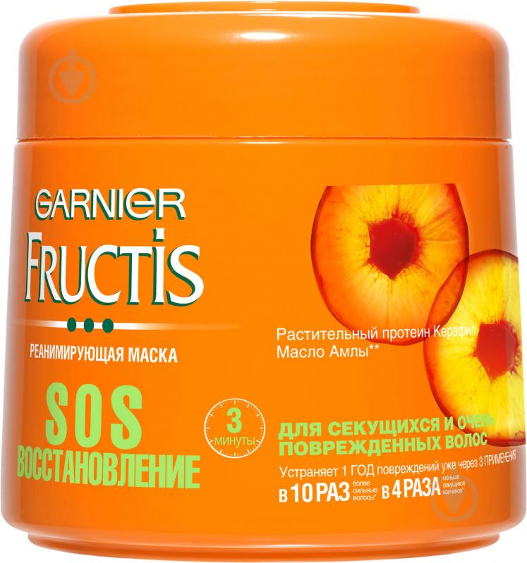 Маска для волосся Garnier Fructis SOS Відновлення 300 мл - фото 1