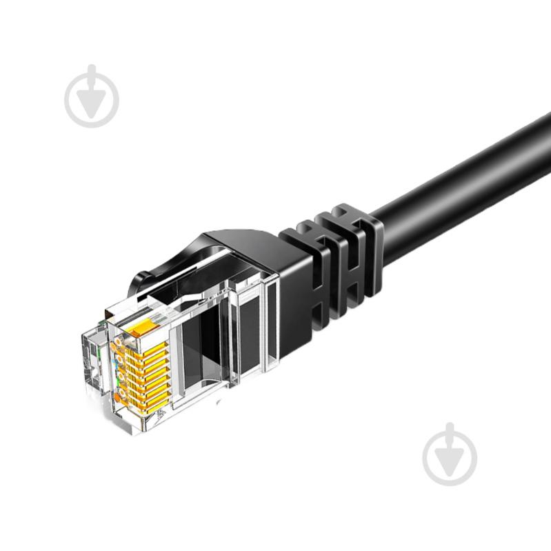 Патч-корд Essager TopSpeed Cable Ethernet Cat6 RJ45 Round Cable 1 м черный - фото 3