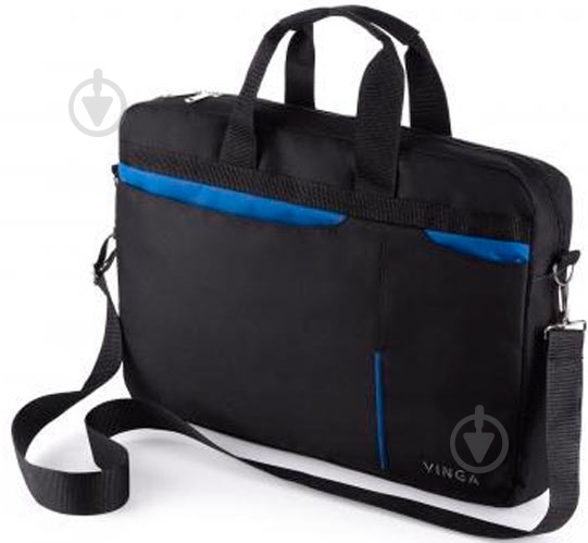 Сумка для ноутбука Vinga 15.6" black/blue (NB175BB) - фото 8 Сумка для ноутбука Vinga 15.6" black/blue (NB175BB) - фото 8