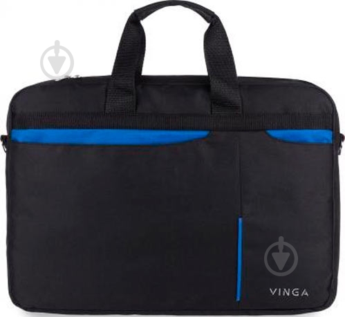 Сумка для ноутбука Vinga 15.6" black/blue (NB175BB) - фото 1 Сумка для ноутбука Vinga 15.6" black/blue (NB175BB) - фото 1