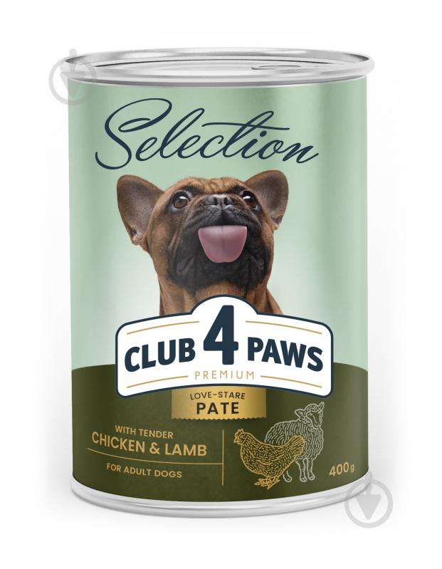 Консерва для всех пород Club 4 Paws Selection с курицей 400 г - фото 1