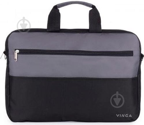 Сумка для ноутбука Vinga 15.6" black/grey (NB177GB) - фото 1 Сумка для ноутбука Vinga 15.6" black/grey (NB177GB) - фото 1