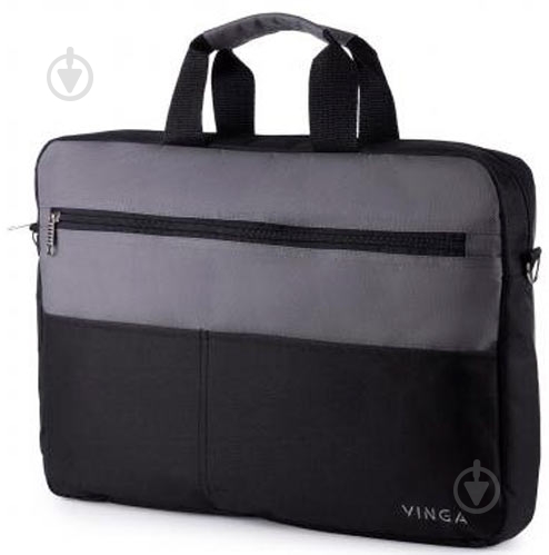 Сумка для ноутбука Vinga 15.6" black/grey (NB177GB) - фото 4 Сумка для ноутбука Vinga 15.6" black/grey (NB177GB) - фото 4