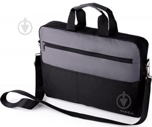 Сумка для ноутбука Vinga 15.6" black/grey (NB177GB) - фото 8 Сумка для ноутбука Vinga 15.6" black/grey (NB177GB) - фото 8