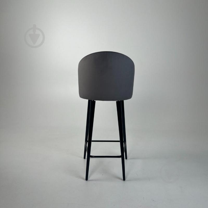 Стілець барний TWINSANN Milano 540x520x1150 мм чорний / темно-сірий - фото 4 Стілець барний TWINSANN Milano 540x520x1150 мм чорний / темно-сірий - фото 4