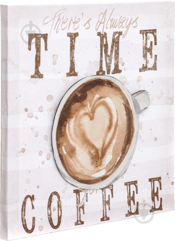 Картина 3D Time Coffee 28х28х2,2 см 28x28 см XCM178298J - фото 2