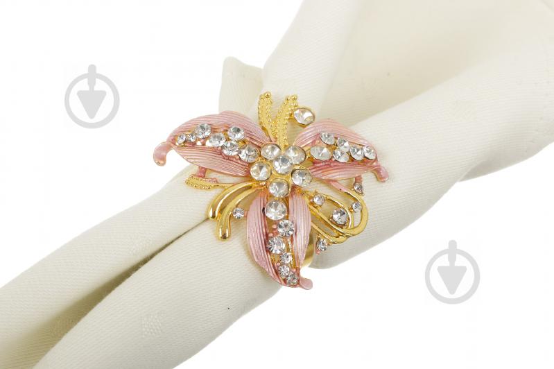 Кільце для серветок Diamond Pink Flower YQU9165-2 - фото 6