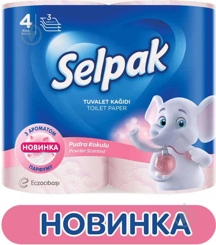 Selpak Perfumed Powder Scented трехслойная 4 шт. - фото 2