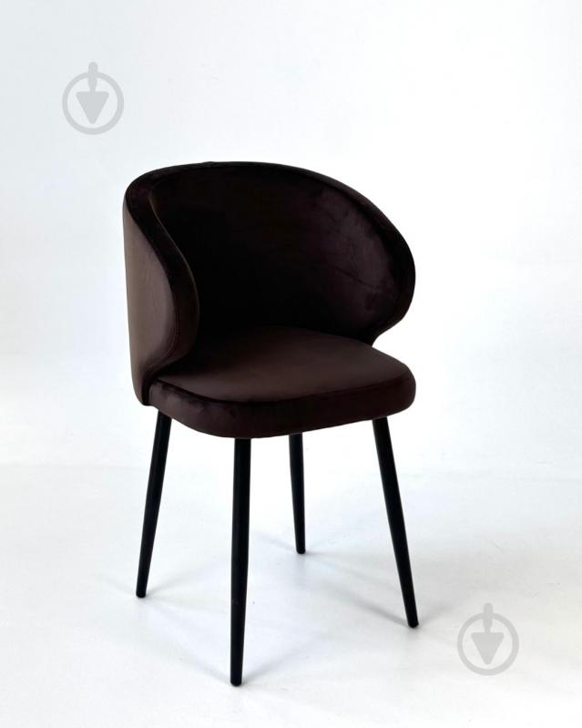 Стул TWINSANN Matis 550x530x860 мм (ножки дерево) коричневый / черный - фото 2