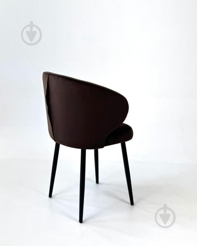 Стул TWINSANN Matis 550x530x860 мм (ножки дерево) коричневый / черный - фото 3