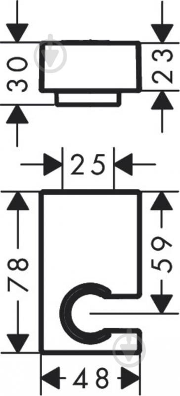 Тримач для душу Hansgrohe Porter E матовый белый (28387700) - фото 2