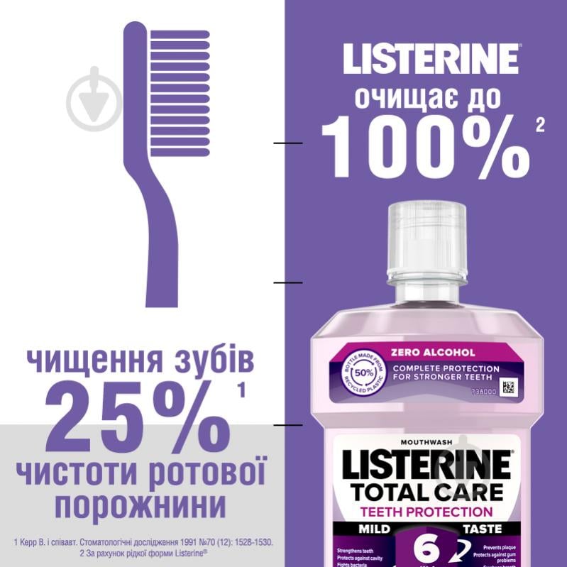 Ополіскувач для ротової порожнини Listerine 6 в 1 Total Care 500 мл - фото 4