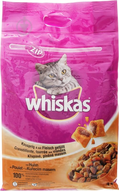 Корм Whiskas з куркою 7818 7816 4 кг - фото 1