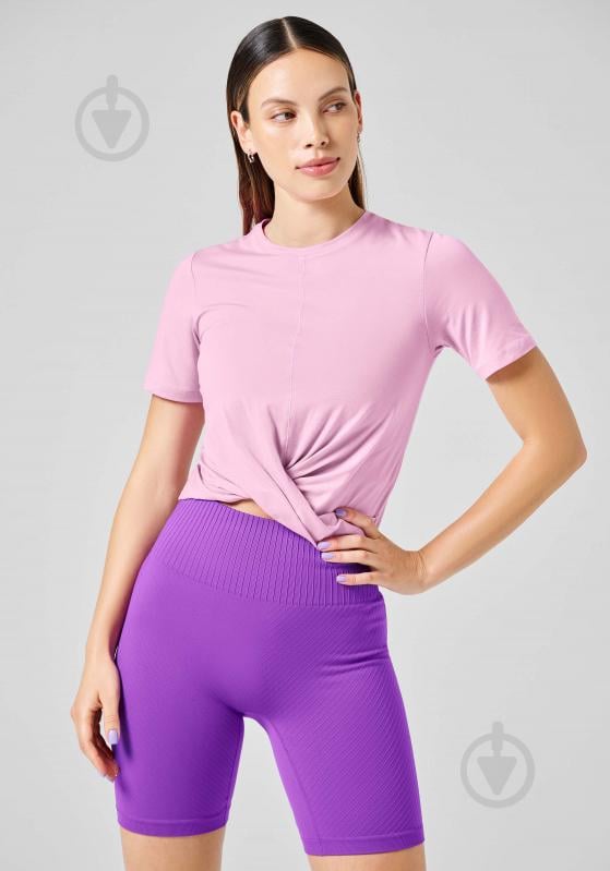 Футболка жін.  р.40 рожевий 23111-474 DELIGHT SHORT WRAP TEE ORCHID PINK,34 Casall SS24 - фото 1