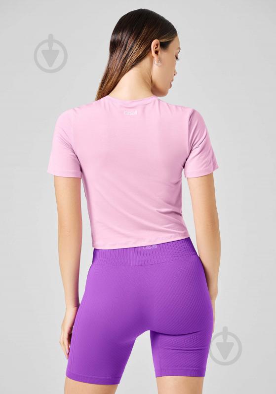 Футболка жін.  р.40 рожевий 23111-474 DELIGHT SHORT WRAP TEE ORCHID PINK,34 Casall SS24 - фото 2