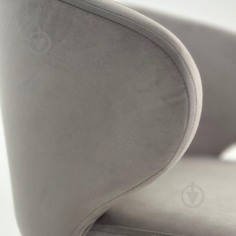 Стілець TWINSANN Matis (тканина жасмин 91) ніжки метал світло-сірий / чорний - фото 3