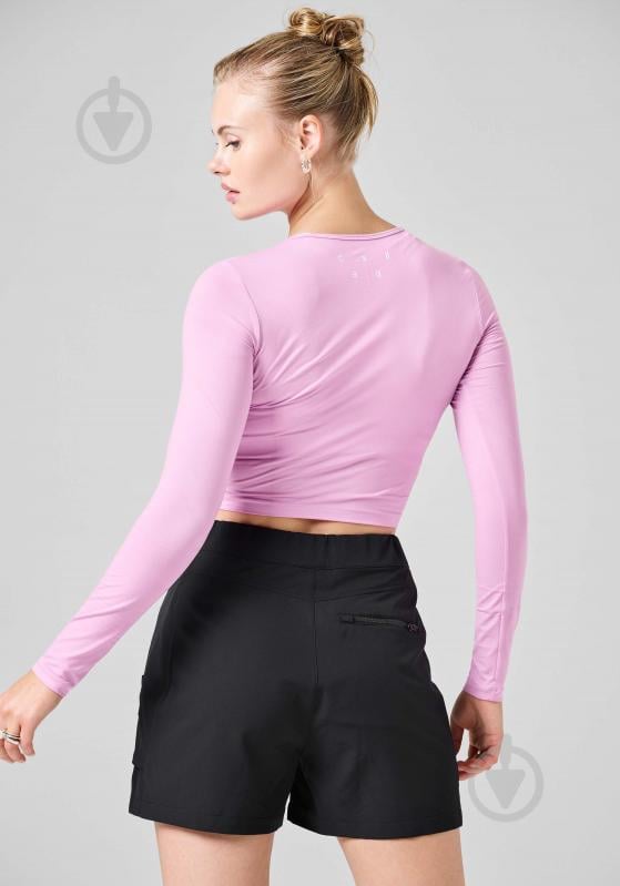 Футболка жін.  р.38 рожевий 21168-474 CROP LONG SLEEVE ORCHID PINK,34 Casall SS24 - фото 2