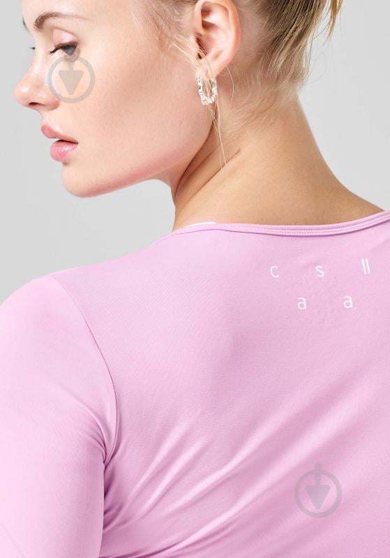 Футболка жін.  р.38 рожевий 21168-474 CROP LONG SLEEVE ORCHID PINK,34 Casall SS24 - фото 3