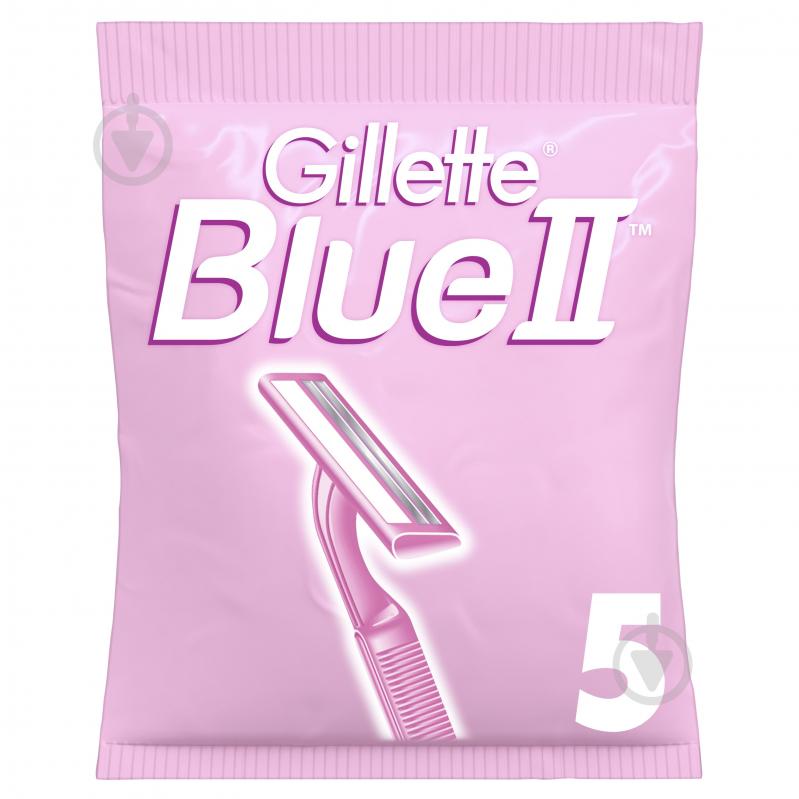 Станки одноразові Gillette Blue II women's 5 шт. - фото 1