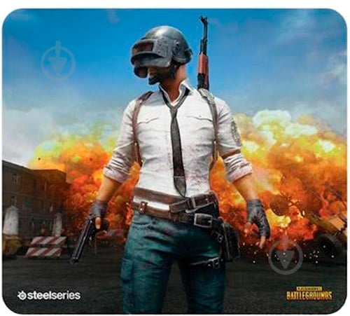 Коврик для мышки SteelSeries QcK+ PUBG Erangel Edition (63807) - фото 1