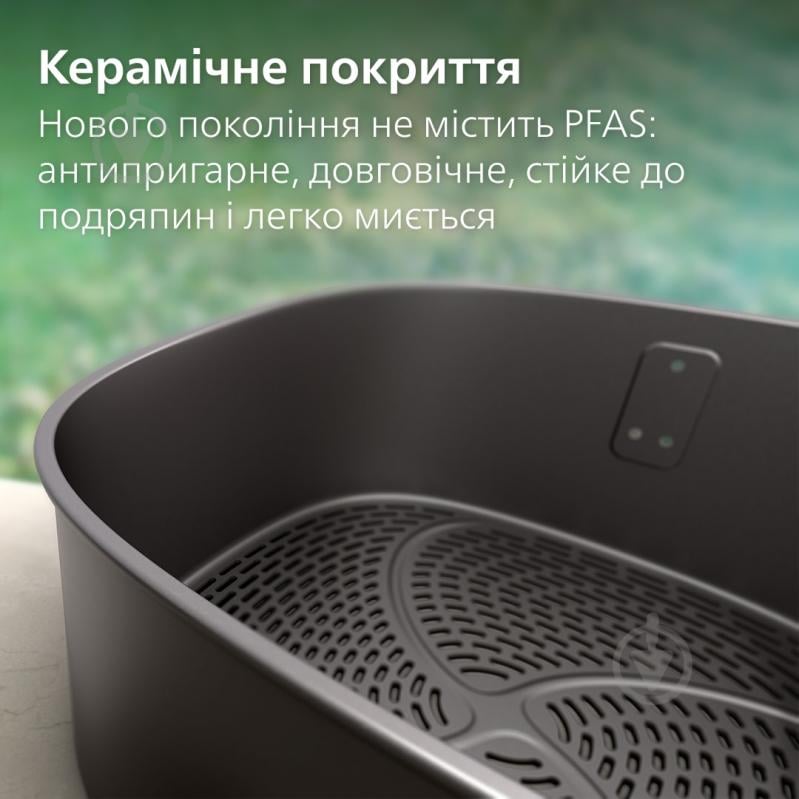 Мультипечь Philips Ovi Stacked Dual Basket Series 4000 NA462/70 black - фото 23