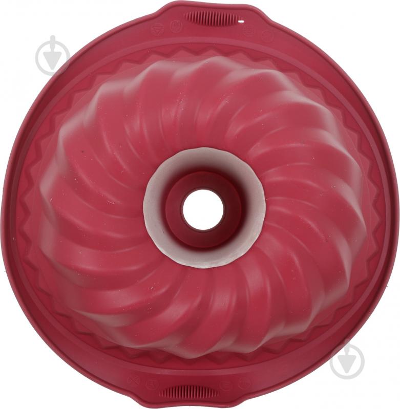 Форма для випікання кексу Smart Kitchen by Flamberg Magic Ring з втулкою 28х24х10.5 см бордо - фото 3