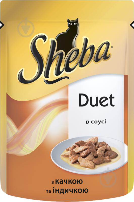 Корм Sheba Duet з качкою та індичкою в соусі 7926 85 г - фото 1