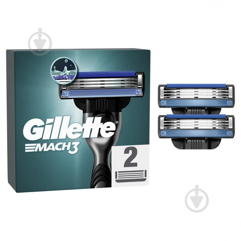 Змінний картридж Gillette Mach 3 2 шт. - фото 1