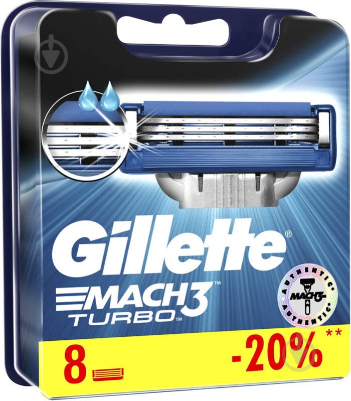 Сменный картридж Gillette Mach 3 Turbo 8 шт. - фото 3