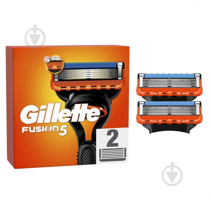 Сменный картридж Gillette Fusion 5 2 шт. - фото 1